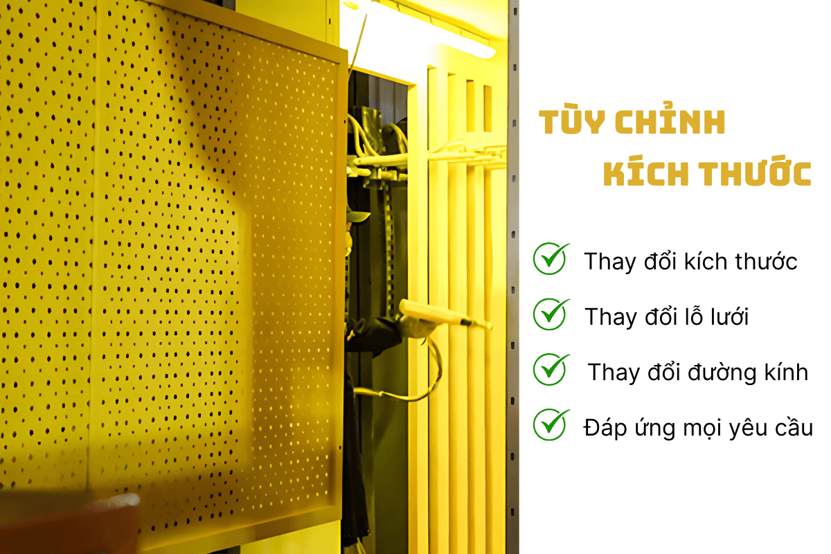 Kích thước được điều chỉnh tại LEVELER