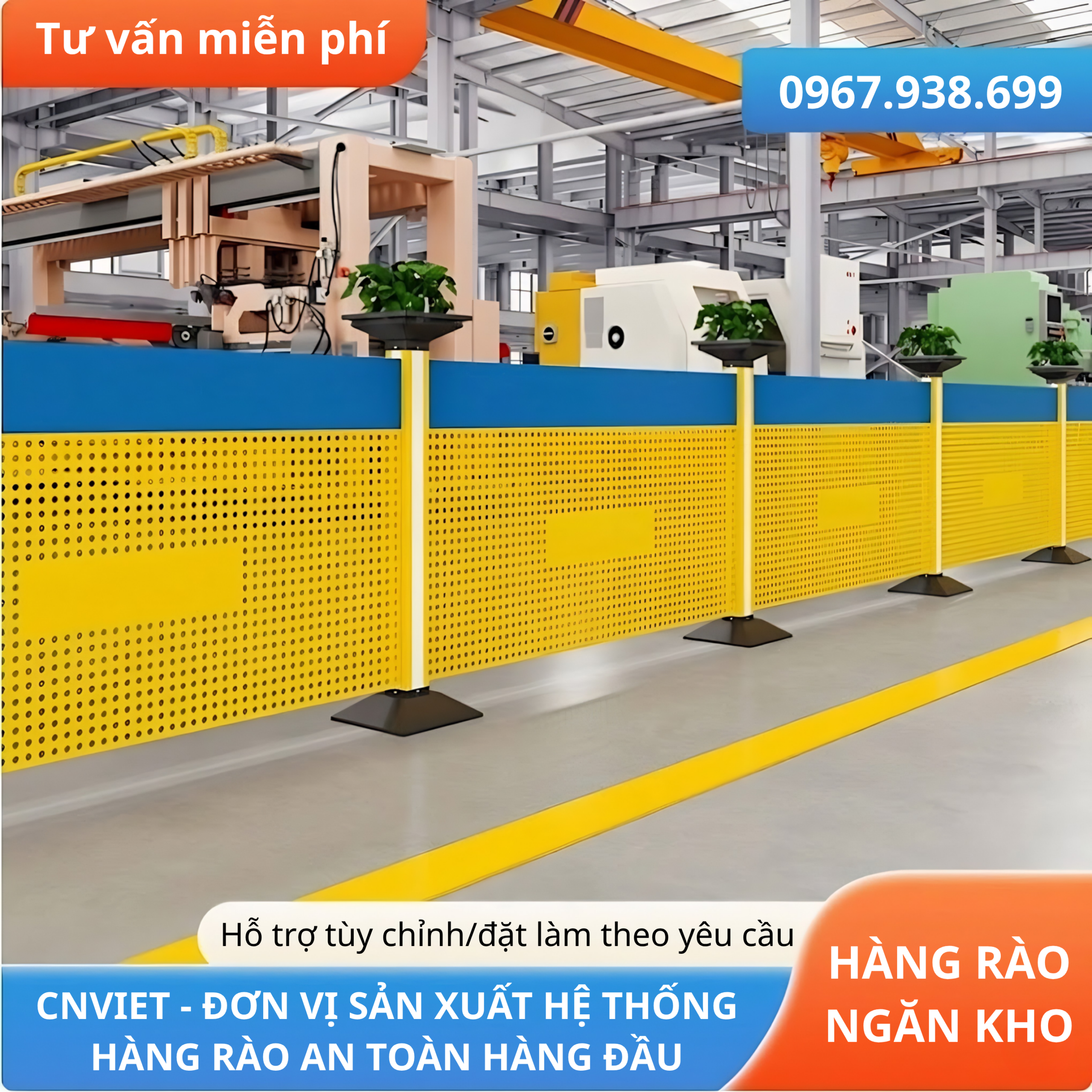 Hàng Rào Ngăn Kho CNV008 - Ảnh 2