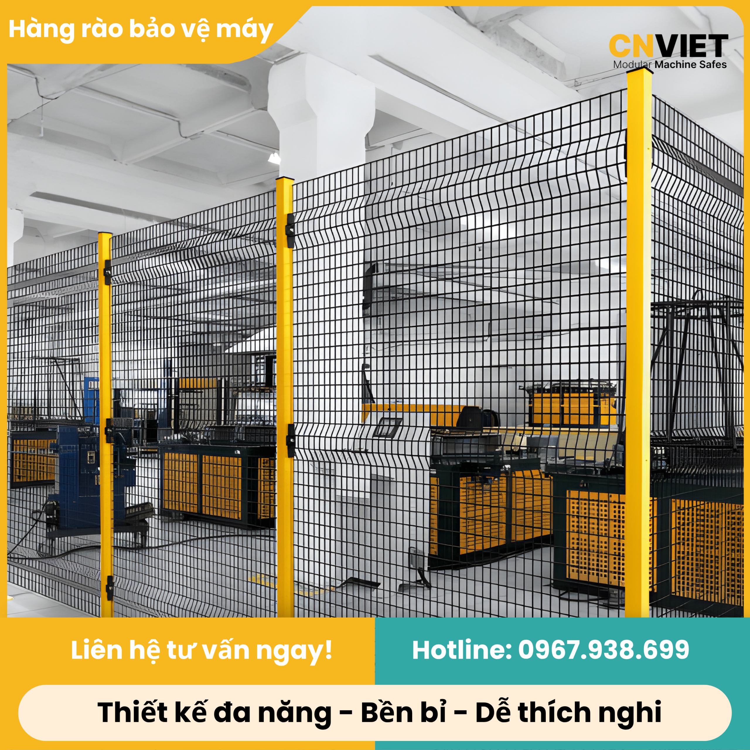 Hàng Rào Bảo Vệ Máy CNV002 - Ảnh 3