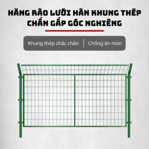 Hàng Rào Khung Thép Chấn Gấp Góc Nghiêng